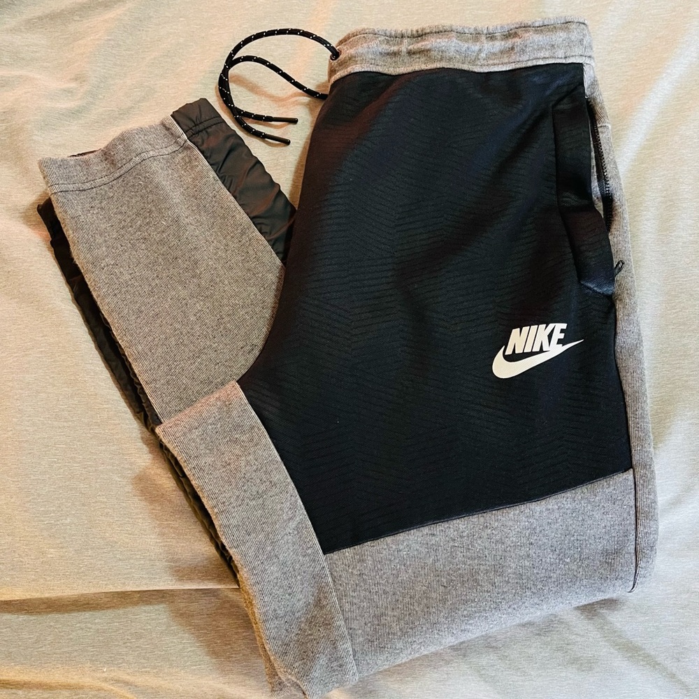Nike Tech Fleece Hybrid Joggers Gray/Black Men’s L